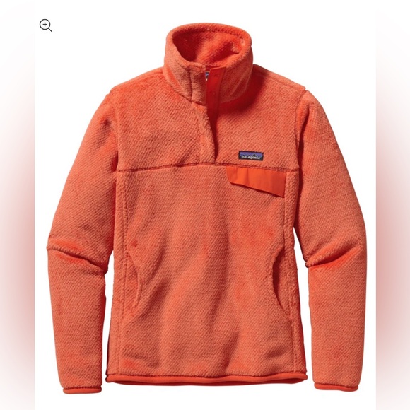 Patagonia Tops - Patagonia Vibrant Orange Snap-T Fleece